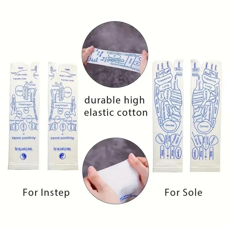 Medias de Acupresión para Masaje de Pies, Reflexología y Fisioterapia. Alivian pies cansados - Men-Massage Stick